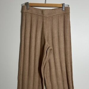 H&M Rib-Knit Wide Leg Pants XS
